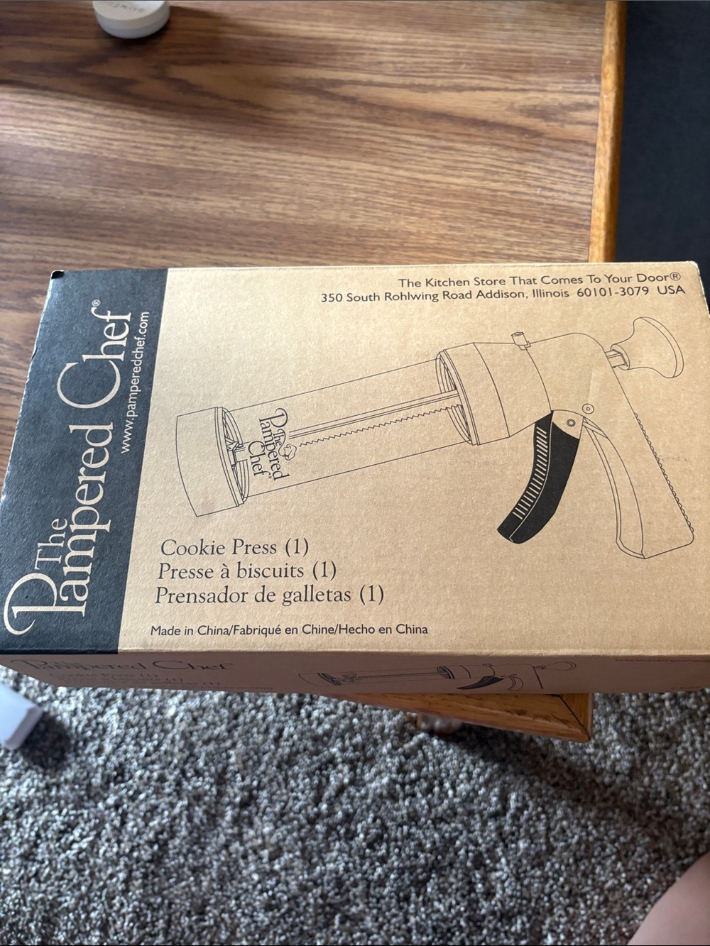 The Pampered Chef Cookie Press and shapes